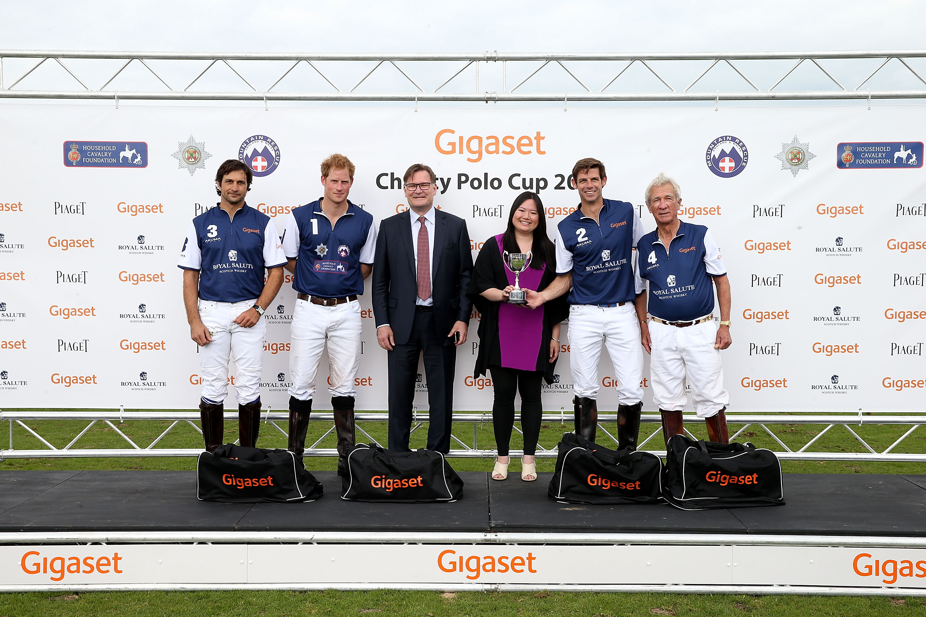 attends the Gigaset Charity Polo Match at Beaufort Polo Club on June 14, 2015 in Tetbury, England.
